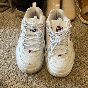 FILA Disruptor 2 Premium Chunky White Sneakers